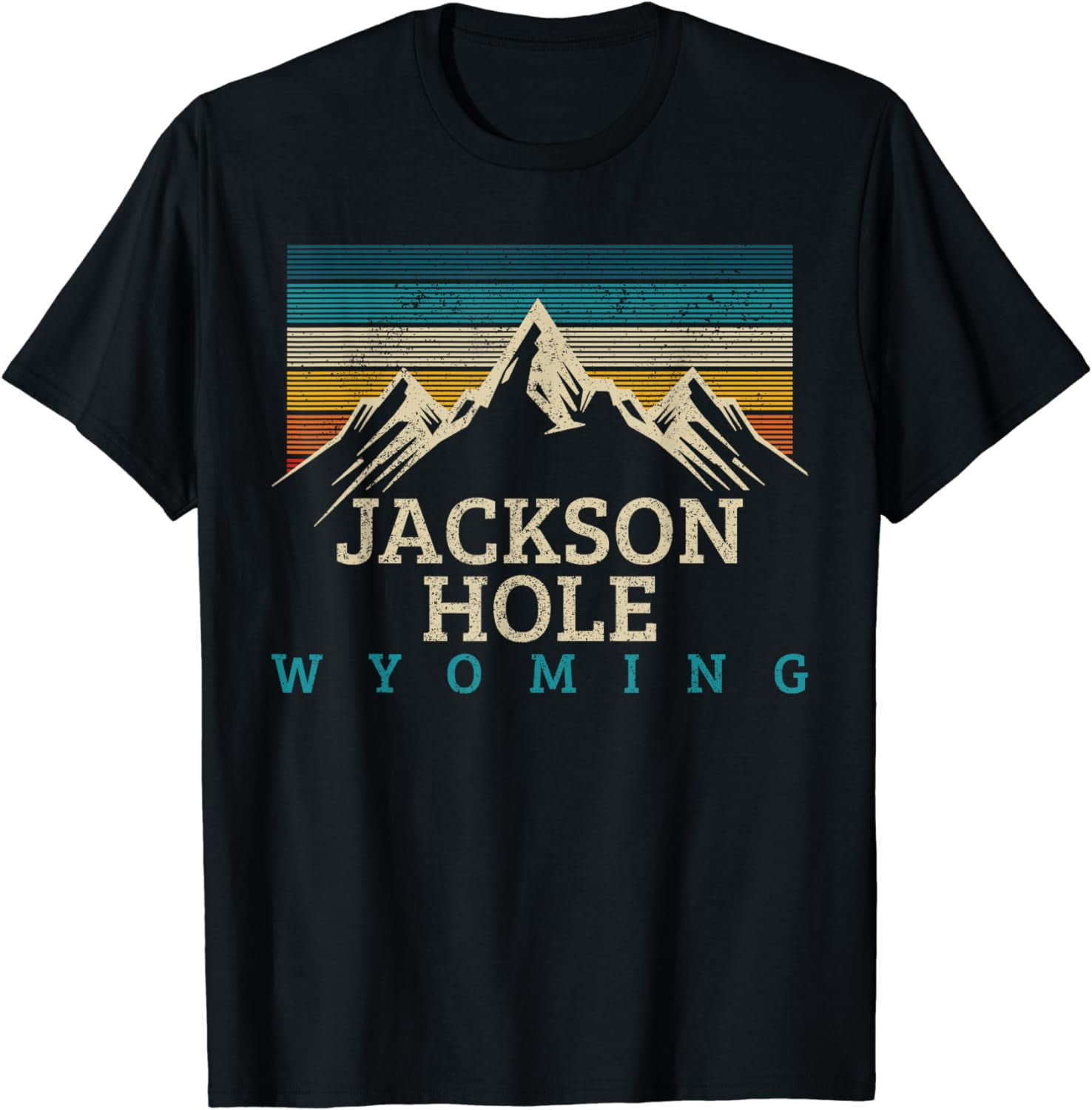 Jackson Hole Wyoming Vintage Mountains Nature Souvenir Gift TShirt