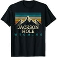 Jackson Hole Wyoming Vintage Mountains Nature Souvenir Gift TShirt