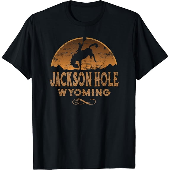 Jackson Hole Wyoming Wy Wild West Rodeo Cowboy T-Shirt Unisex S-5XL Hot Trending Shirt Birthday Gift