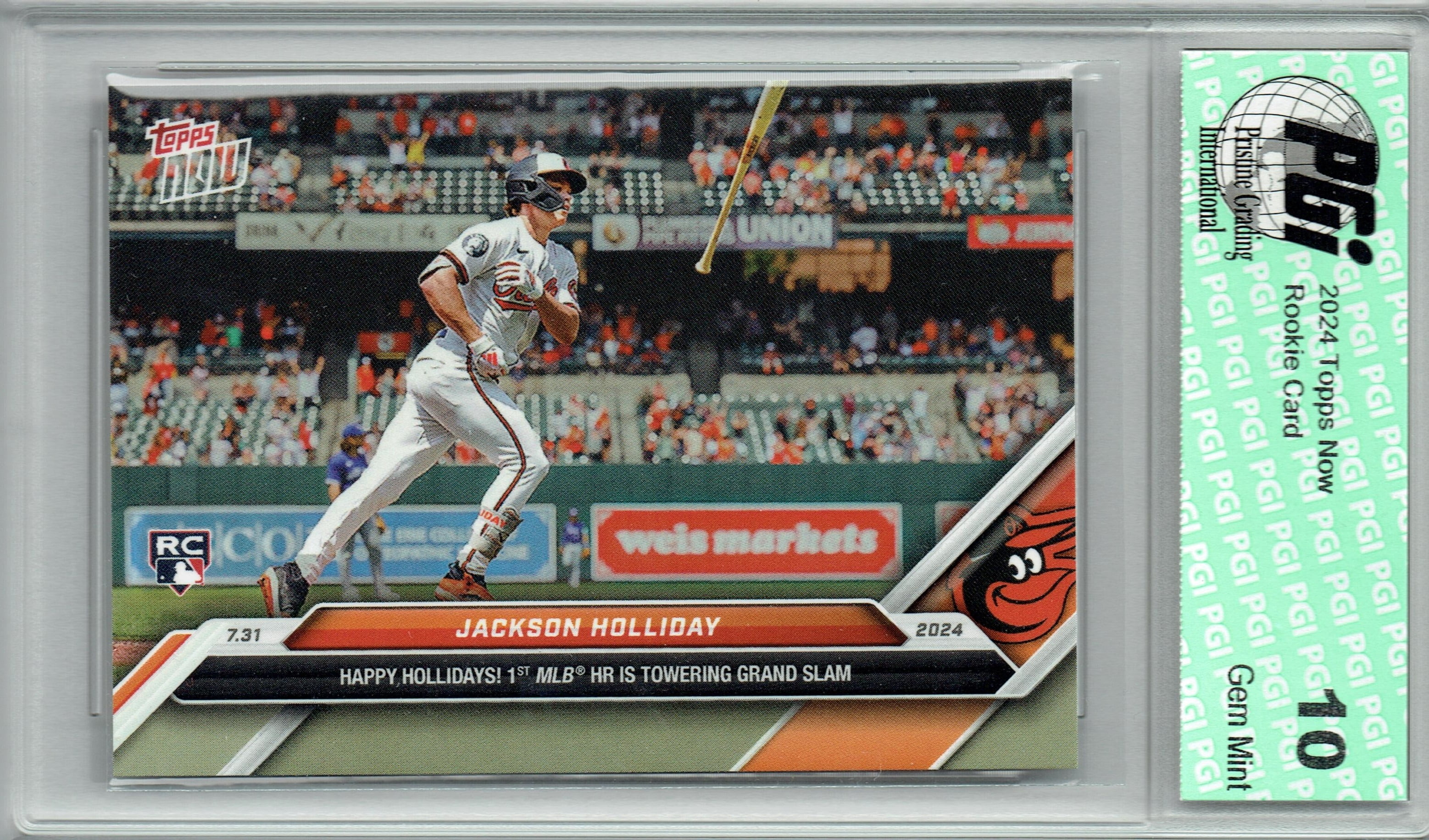 2024 Topps Now Jackson Holliday Rookie Card (#498) BGS 10