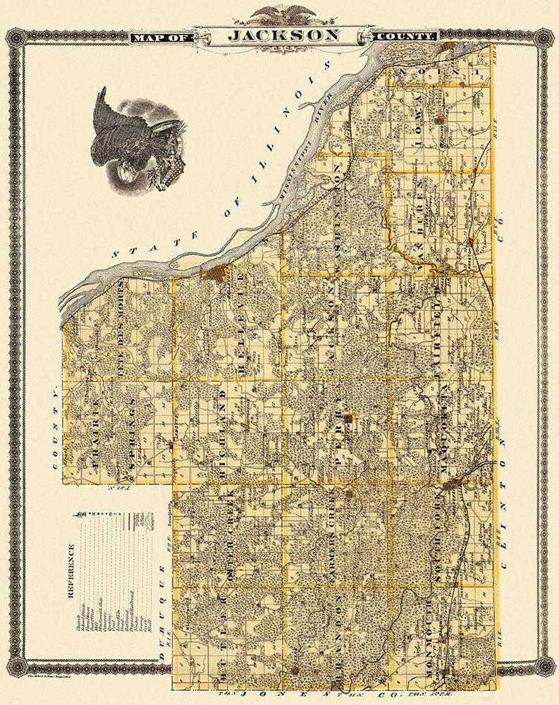 Jackson Iowa Landowner Shober 1875 Poster Print by Shober Shober (18