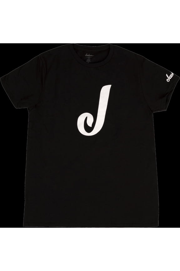 "J" Logo Large T-Shirt - BLACK, #299-2287-606