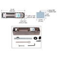 thumbnail image 1 of Jackson J990NH0N 900 Series No Hold Open Spring Power Adjustable Floor Mounted Closer with Center-Hung Package, 1 of 4