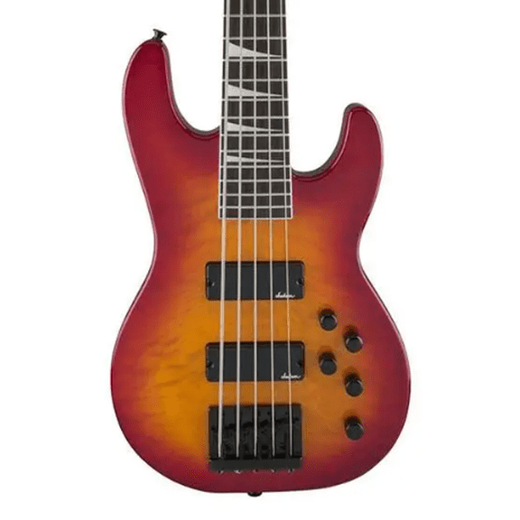 Jackson JS Series Concert Bass JS3VQ 5-String Bass Guitar (Cherry Burst)