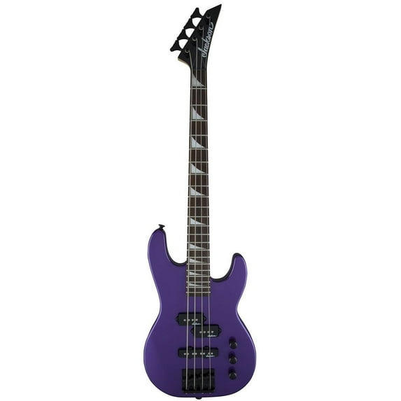 Jackson JS Series Concert Bass Minion JS1X 4-String Electric Guitar, 22 Frets, Bolt-On Neck, Amaranth Fingerboard, Gloss, Pavo Purple