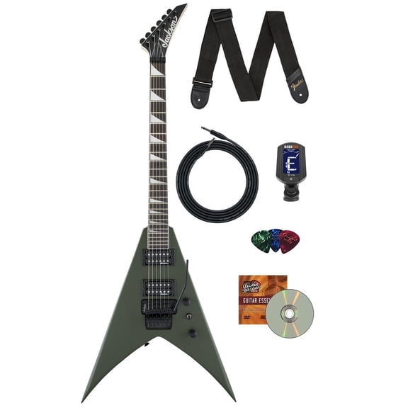 Jackson JS Series King V JS32 Electric Guitar - Matte Army Drab w/ Instrument Cable