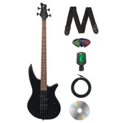 Jackson JS Series Spectra Bass JS2 Electric Bass Guitar - Satin Black w/ Tuner