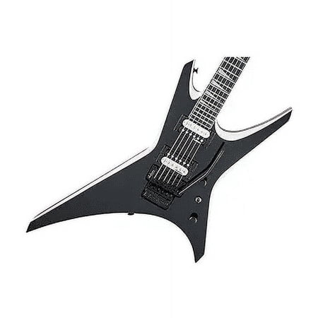Jackson JS Series Warrior JS32, Amaranth Fingerboard, Black with White Bevels Electric Guitar