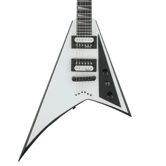 Jackson JS32T Rhoads Electric Guitar (White with Black Bevels)
