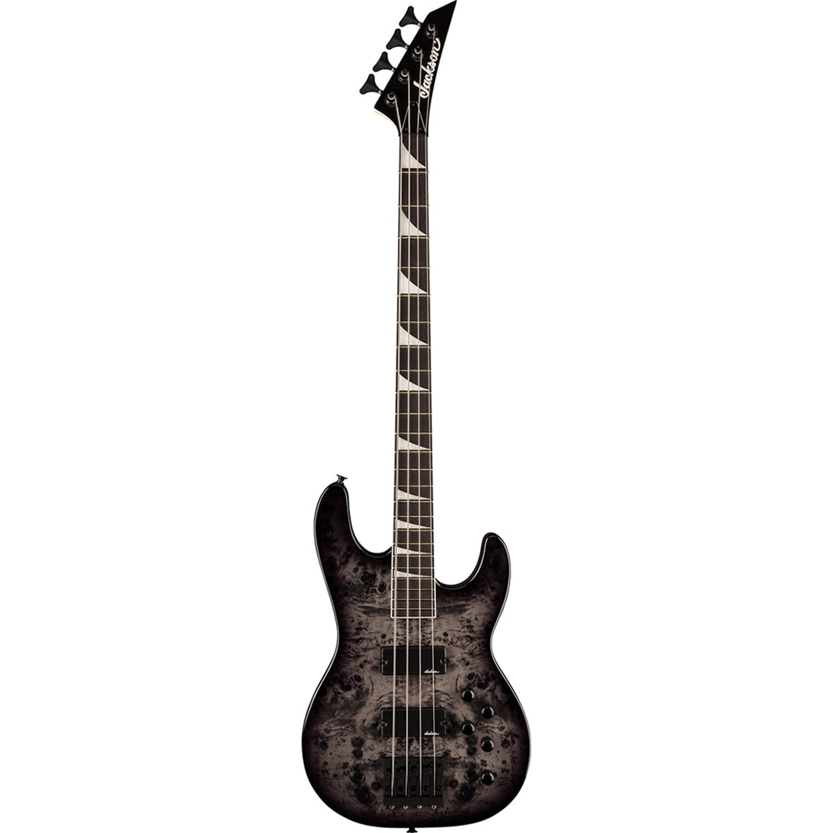 Jackson Jackson JS Series Concert Bass CB JS3P Bass Guitar, Amaranth Fingerboard, Transparent Black