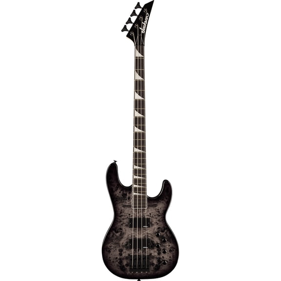 Jackson Jackson JS Series Concert Bass CB JS3P Bass Guitar, Amaranth Fingerboard, Transparent Black