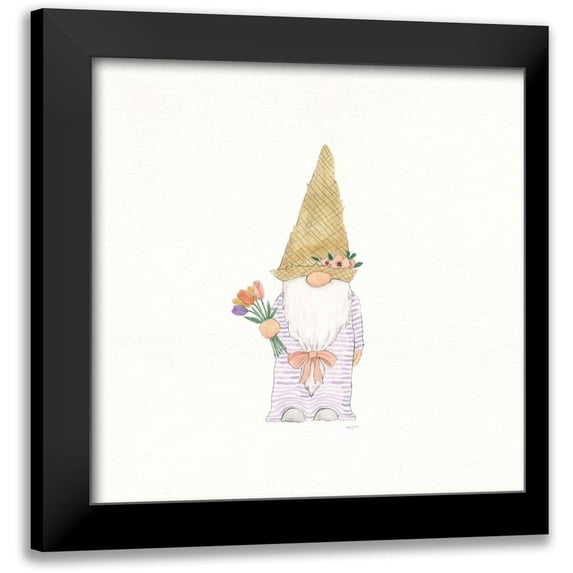 Jackson, Jenaya 12x12 Black Modern Framed Museum Art Print Titled - Easter Gnomes III