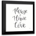 thumbnail image 1 of Jackson, Jenaya 12x12 Black Modern Framed Museum Art Print Titled - Home Sweet Home III BW, 1 of 5