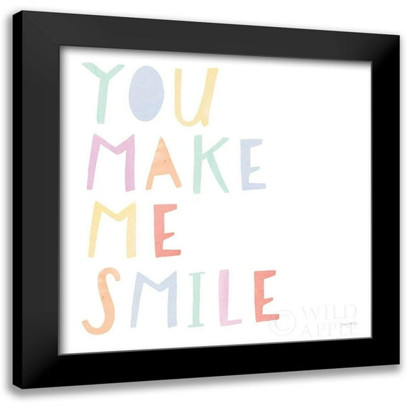 Jackson, Jenaya 12x12 Black Modern Framed Museum Art Print Titled - Lets Chase Rainbows XIII