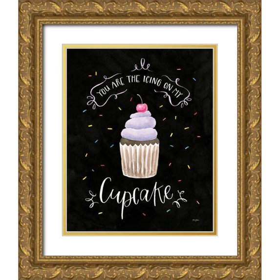 Jackson, Jenaya 12x14 Gold Ornate Wood Framed with Double Matting Museum Art Print Titled - Sweet Life I Dark