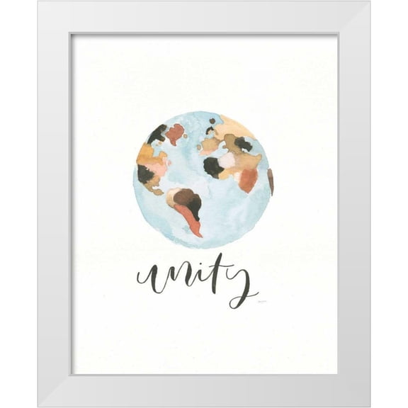 Jackson, Jenaya 12x14 White Modern Wood Framed Museum Art Print Titled - Unity