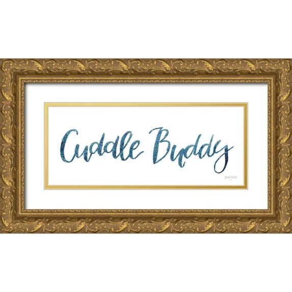 Jackson, Jenaya 14x8 Gold Ornate Wood Framed with Double Matting Museum Art Print Titled - Sweet Baby Boy VI