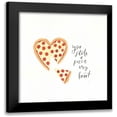 thumbnail image 1 of Jackson, Jenaya 15x15 Black Modern Framed Museum Art Print Titled - Pizza Love, 1 of 5
