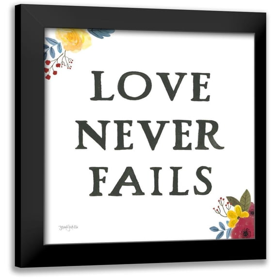 Jackson, Jenaya 15x15 Black Modern Framed Museum Art Print Titled - Scripture for Life II