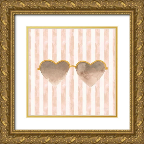 Jackson, Jenaya 15x15 Gold Ornate Wood Framed with Double Matting Museum Art Print Titled - Boss Babe V