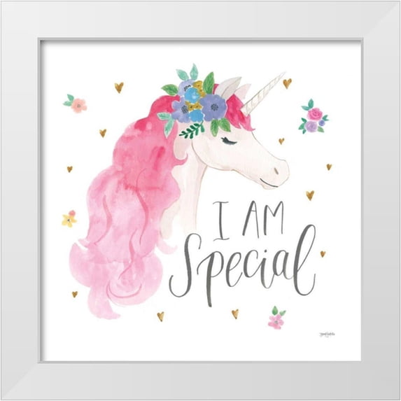 Jackson, Jenaya 15x15 White Modern Wood Framed Museum Art Print Titled - Magical Friends III