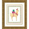 thumbnail image 1 of Jackson, Jenaya 15x18 Gold Ornate Wood Framed with Double Matting Museum Art Print Titled - La La Llama I, 1 of 4