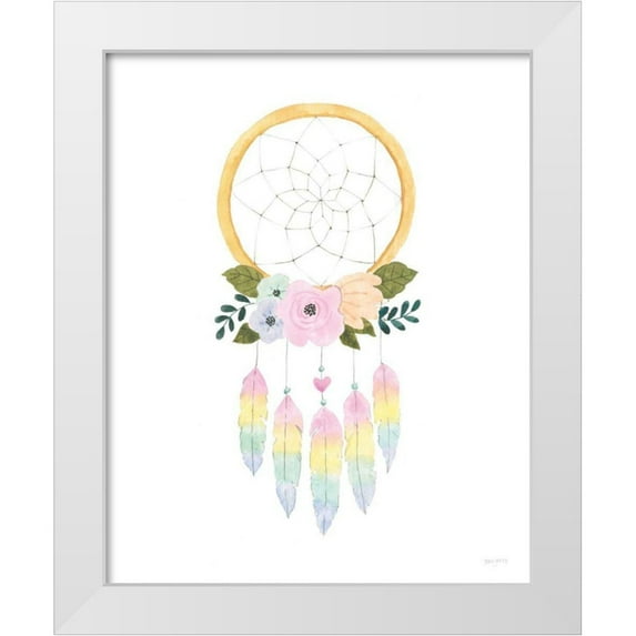 Jackson, Jenaya 15x18 White Modern Wood Framed Museum Art Print Titled - Lets Chase Rainbows IX
