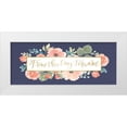 thumbnail image 1 of Jackson, Jenaya 18x10 White Modern Wood Framed Museum Art Print Titled - Blooming Delight VIII Blue, 1 of 4