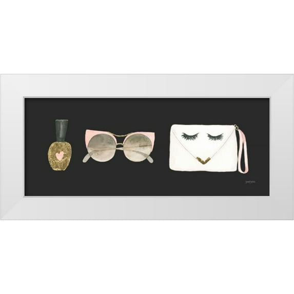 Jackson, Jenaya 18x10 White Modern Wood Framed Museum Art Print Titled - Boss Ladies X Black