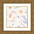 thumbnail image 1 of Jackson, Jenaya 20x20 Gold Ornate Wood Framed with Double Matting Museum Art Print Titled - Spring Sentiments Pattern IB, 1 of 4