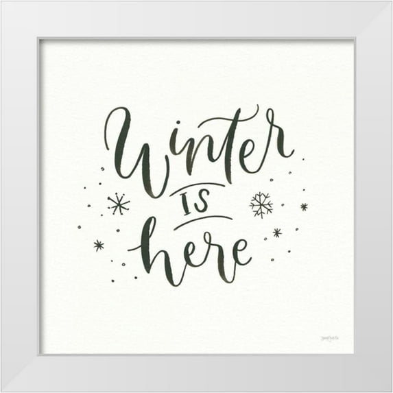 Jackson, Jenaya 20x20 White Modern Wood Framed Museum Art Print Titled - Winter Scene VIII