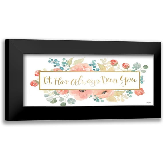 Jackson, Jenaya 24x12 Black Modern Framed Museum Art Print Titled - Blooming Delight VIII White