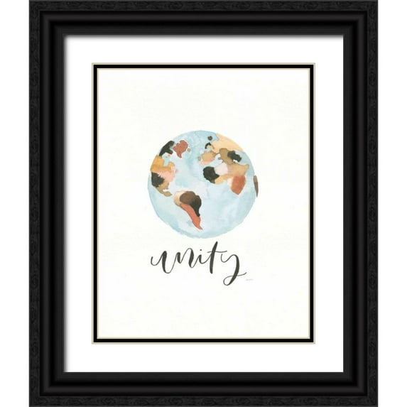 Jackson, Jenaya 26x32 Black Ornate Wood Framed with Double Matting Museum Art Print Titled - Unity