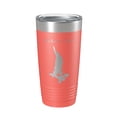 thumbnail image 1 of Jackson Lake Map Tumbler Travel Mug Insulated Laser Engraved Coffee Cup Grand Teton Wyoming 20 oz Coral, 1 of 1