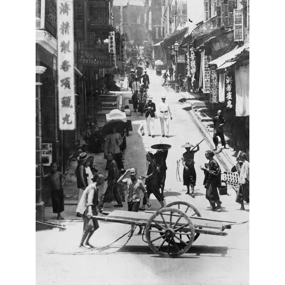 Jackson Peking Beijing Street Scene China 1895 Photo Extra Large XL Wall Art Poster Print