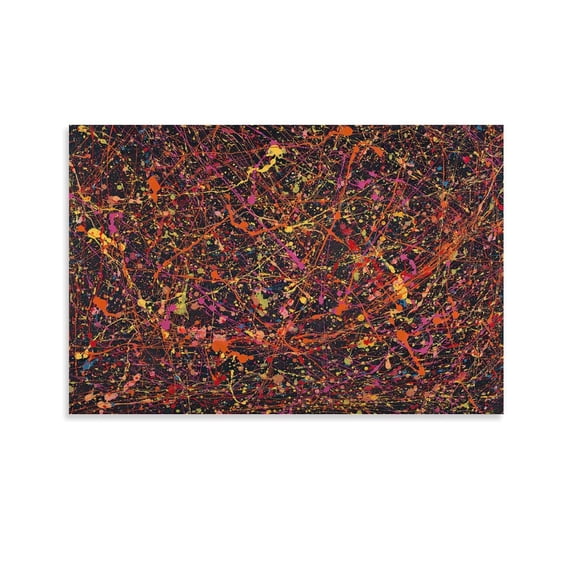 Jackson Pollock Abstract Canvas Wall Art Paintings Poster Posters Art Print Wall Photo Paint Poster Hanging Picture Family Bedroom Decor Gift 12x18inch(30x45cm)