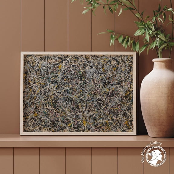 Jackson Pollock Abstract Expressionism Wall Art Print, Modern Art And Home Decor