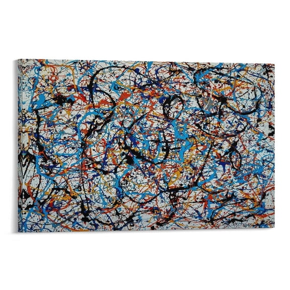 Jackson Pollock Abstract Paintings (33) Wall Art Canvas Poster Poster Cool Artworks Painting Wall Art Canvas Prints Hanging Picture Home Decor Posters Gift 08x12inch(20x30cm)
