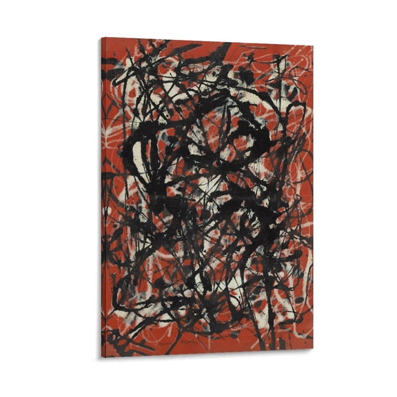 Jackson Pollock Abstract Wall Art Living Room Home Office Decoration Canvas Poster Wall Art Picture Prints Hanging Photo Gift Decor Home Posters Artworks 12x18inch(30x45cm)