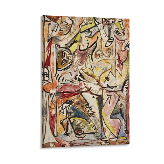 Jackson Pollock The Artist Poster Surrealism Painter Posters Art Print Wall Photo Paint Poster Hanging Picture Family Bedroom Decor Gift 24x36inch(60x90cm)