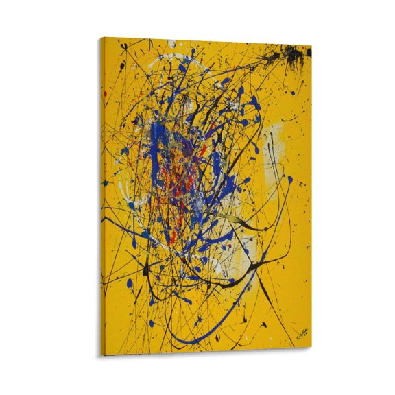 Jackson Pollock Canvas Wall Art Abstract Paintings Art Poster Canvas Art Poster and Wall Art Picture Print Modern Family bedroom Decor Posters 16x24inch(40x60cm)
