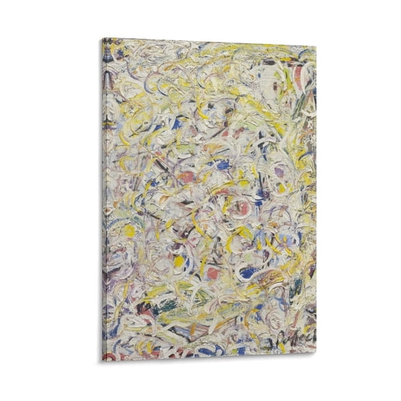 Jackson Pollock Canvas Wall Art Framed 《Shimmering Substance II》 Print Paintings Poster Posters Wall Art Painting Canvas Gift Living Room Prints Bedroom Decor Poster Artworks 24x36inch(60x90cm)