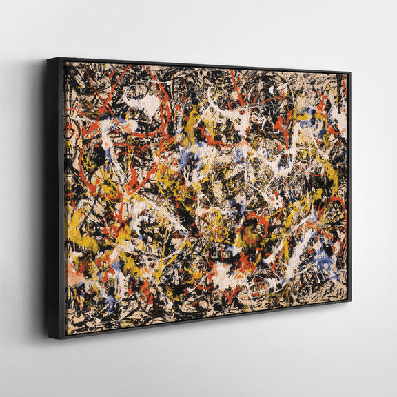 Jackson Pollock Convergence ,Iconic Abstract Expressionist Art,Modern Drip Painting Poster,Contemporary Wall Decor,Gift For Art Lovers, Poster Only