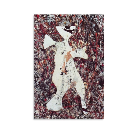 Jackson Pollock (Cut Out, 1948) Canvas Wall Art Abstract Paintings Art Poster 2 Picture Print Canvas Poster Wall Paint Art Posters Decor Modern Home Artworks Gift 12x18inch(30x45cm)