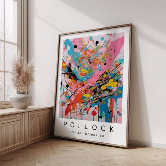 Jackson Pollock Poster Colorful Wall Art Wall Art , Poster Print Only