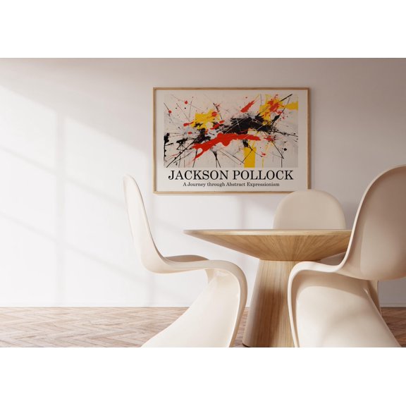 Jackson Pollock Poster Colorful Wall Art as Pollock Print Pollock Abstract Art Maximalist Wall Art Trendy Wall Art Famous Art