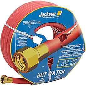 Jackson Professional Tools 5/8" X 50'L Hot Water Rubber Garden Hose