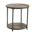 thumbnail image 1 of Jackson Round Metal and Rustic Wood End Table, 1 of 5