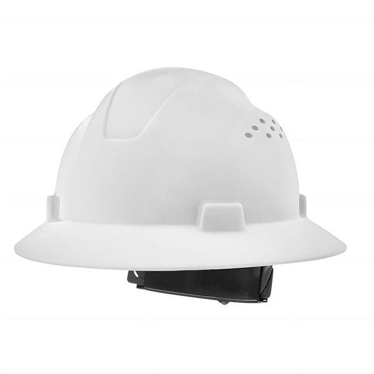 Jackson Safety 138-20820 Advantage Series Full Brim Vented & Non-Vented Hard Hat, White