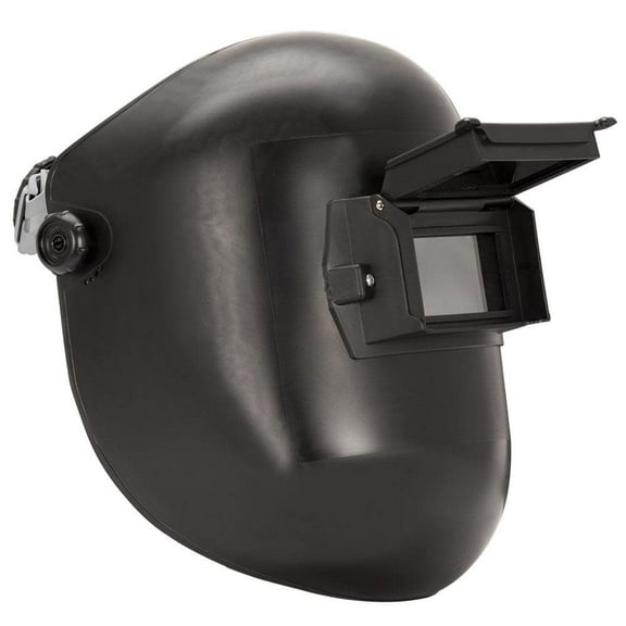 Jackson Safety Welding Helmet - Passive - Super Tuff Nylon - Lift Front - 2" x 4.25" Viewing Area - Shade 10 - 370 Speed Dial Headgear - Black - 280PL Series